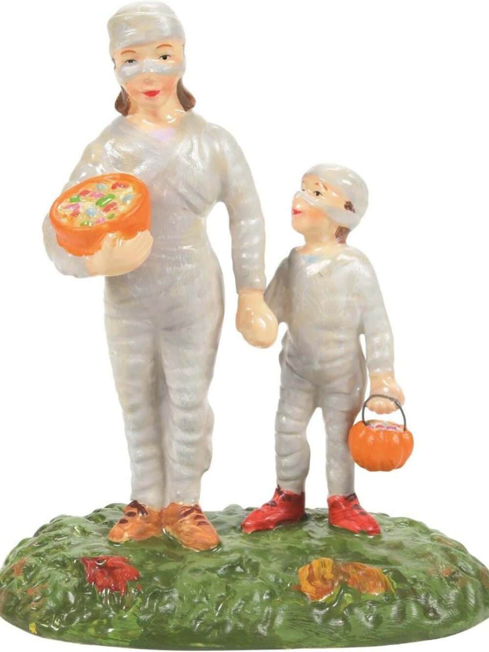 Halloween Figurine - Snow Village Mommy Treats, 4.53 Inch, Colorful Decor